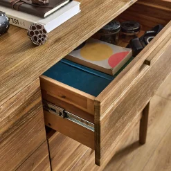 Commode & Chiffonnier*alinea Commode 6 tiroirs en bois d'acacia massif - Bois clair