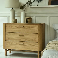 Commode & Chiffonnier*alinea Commode 3 tiroirs en bois - Bois clair