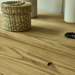 Commode & Chiffonnier*alinea Commode 3 tiroirs en bois - Bois clair