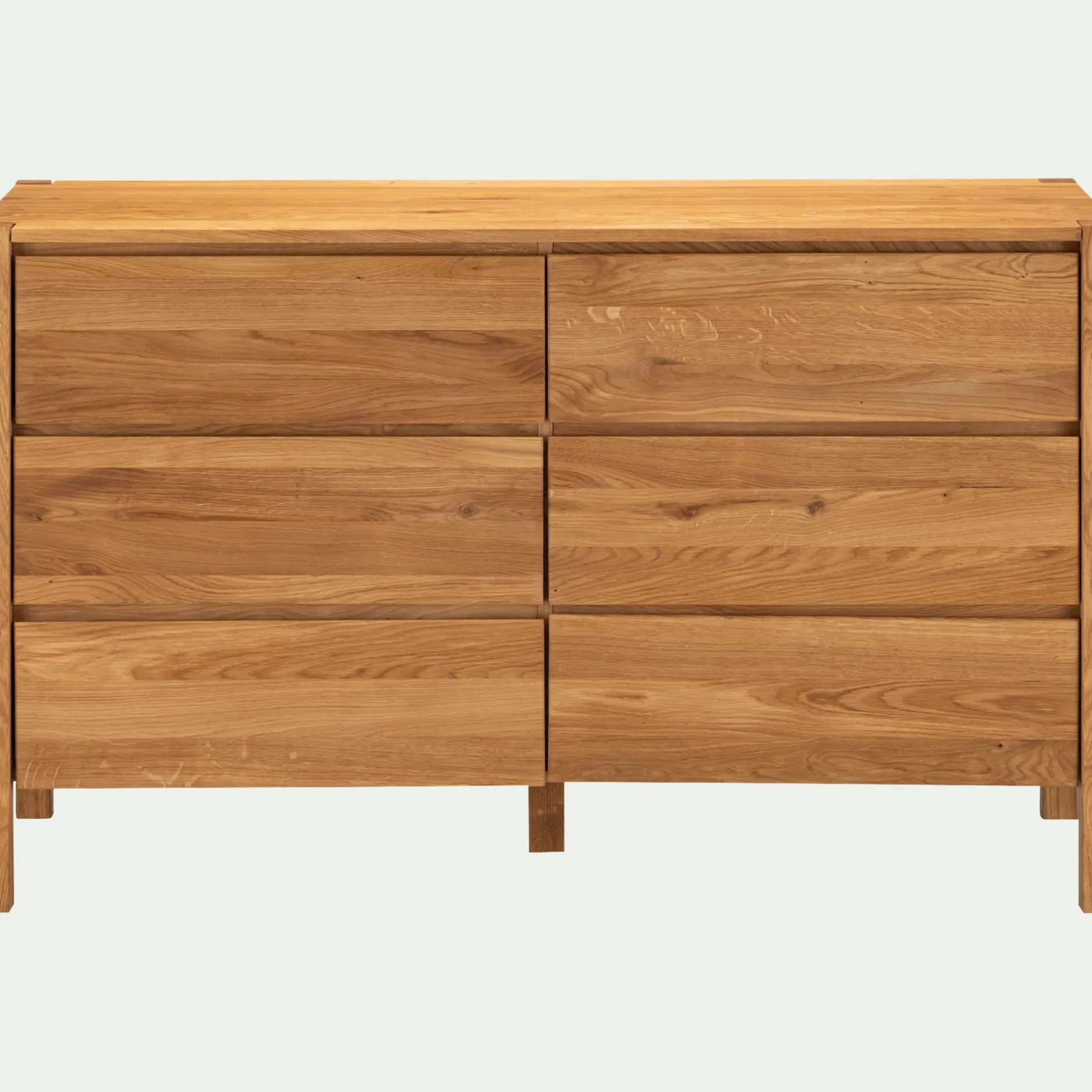Commode & Chiffonnier*alinea Commode 6 tiroirs en chêne L150cm - Bois clair