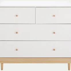 Commode Enfant*alinea Commode enfant 4 tiroirs en bois - Blanc