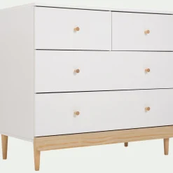 Commode Enfant*alinea Commode enfant 4 tiroirs en bois - Blanc