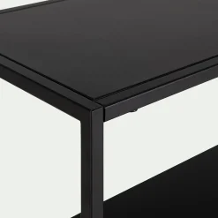 Console*alinea Console 3 plateaux en acier - Noir