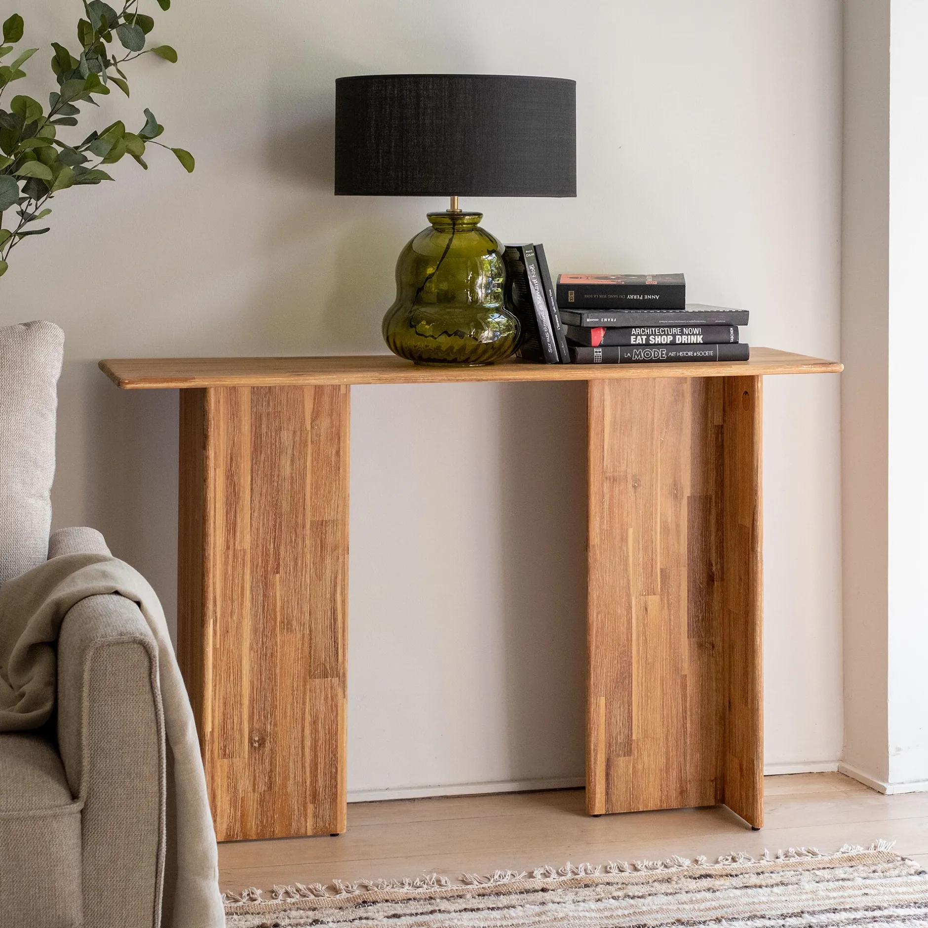 Console*alinea Console en acacia massif - Bois clair