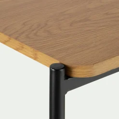 Console*alinea Console en bois et métal L100xl35xH77cm - Bois clair