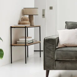 Console*alinea Console en bois et métal L100xl35xH77cm - Bois clair