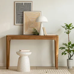 Meuble D'Entrée|Console*alinea Console en teck recyclé - Bois clair