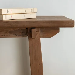 Console*alinea Console en teck recyclé L125xl37xH80cm - Bois clair