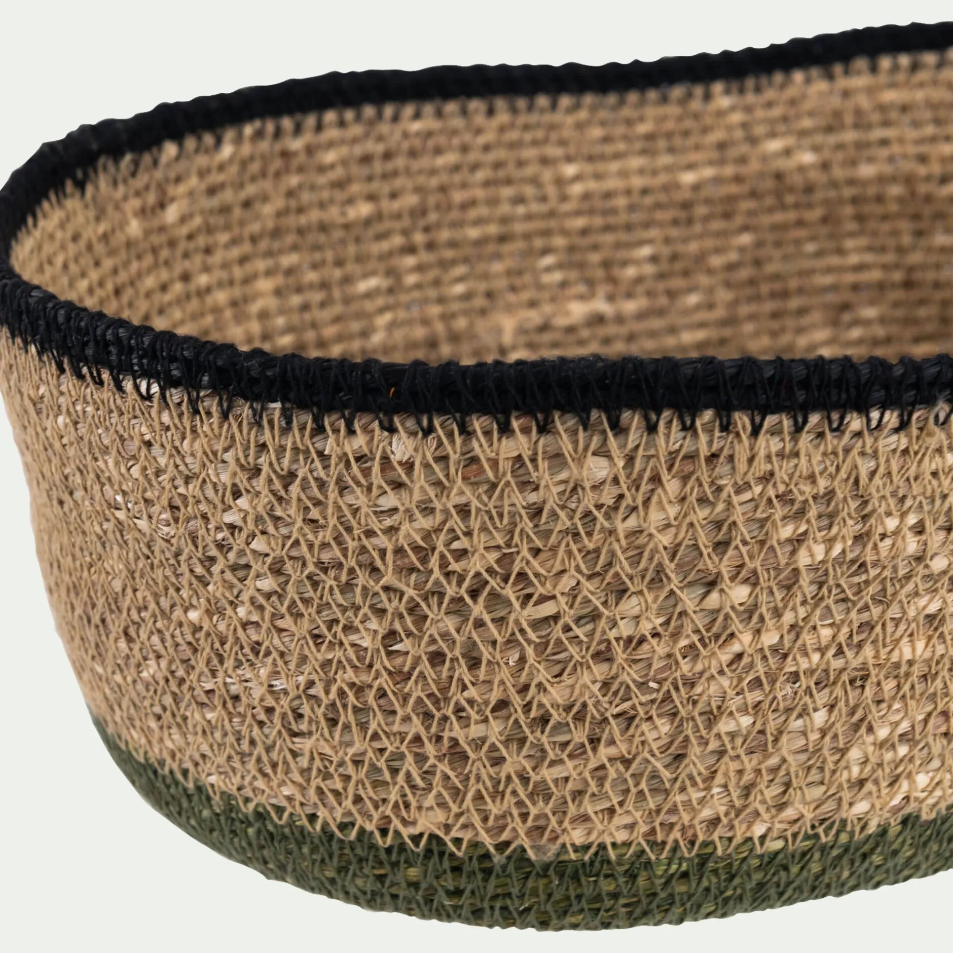 Vaisselle Petit Déjeuner*alinea Corbeille à pain en jonc de mer L30cm - Naturel
