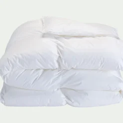 Couette*alinea Couette tempérée percale de coton et fibre siliconée - 240x220cm Blanc