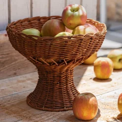 Vaisselle Petit Déjeuner|Plat De Service Et Saladier*alinea Coupe à fruits en rotin D26cm - Marron