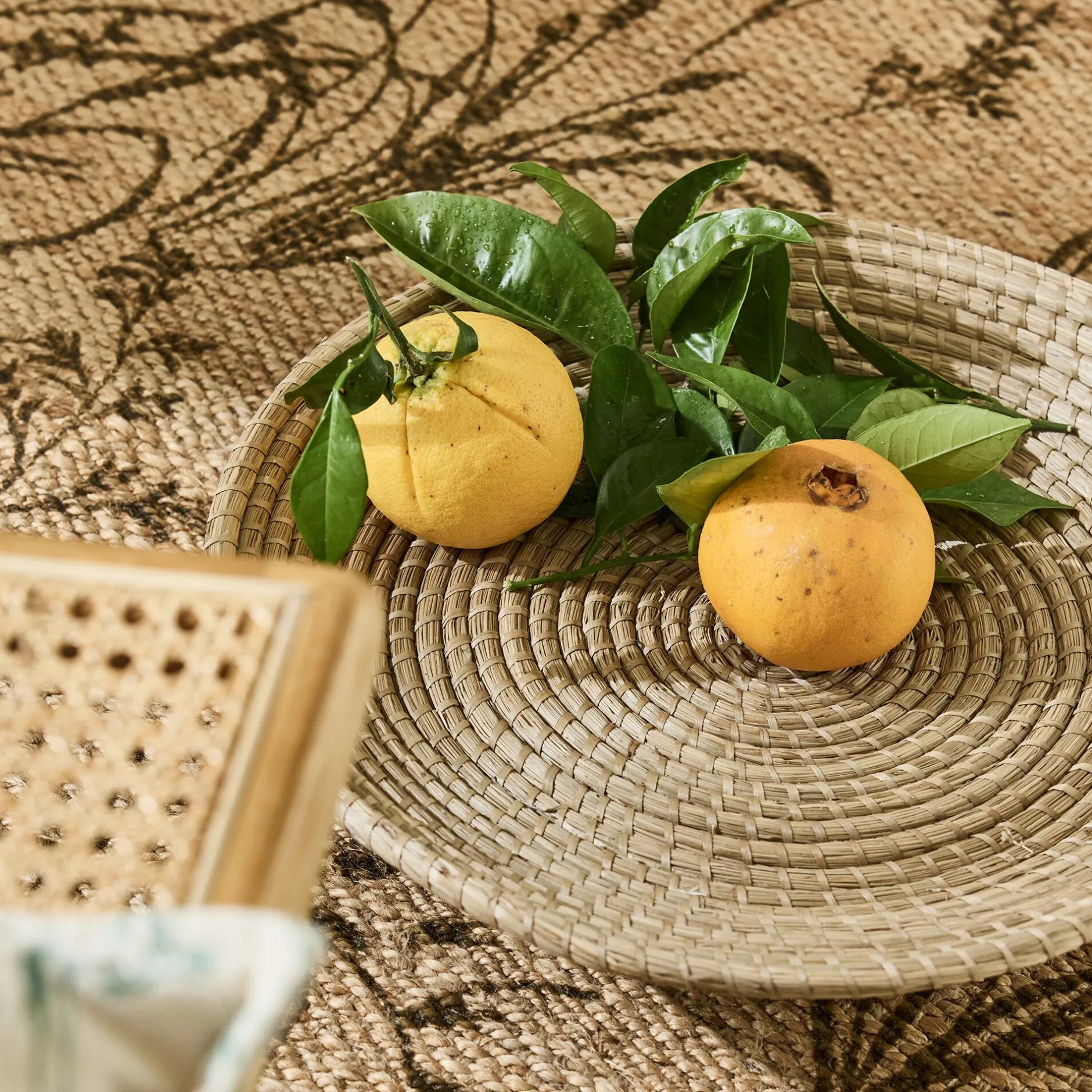 Décoration À Poser*alinea Coupe déco en jonc de mer D26,5cm - Naturel