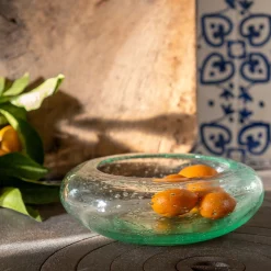 Décoration À Poser*alinea Coupe décorative en verre bullé D6,5cm - Transparent