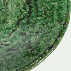 Décoration À Poser*alinea Coupe décorative sur pied en terre cuite D40cm - tamegroute Vert