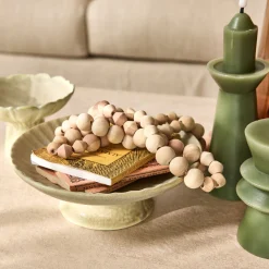 Décoration À Poser*alinea Coupe décorative sur pied en céramique D21cm - Beige