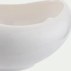 Plat De Service Et Saladier*alinea Coupe en porcelaine L23cm - Blanc