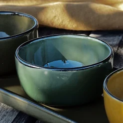 Vaisselle Petit Déjeuner|Coupelle*alinea Coupelle apéritive en grès D8,5cm - avocado Vert