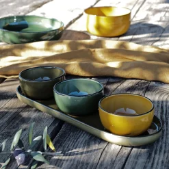 Vaisselle Petit Déjeuner|Coupelle*alinea Coupelle apéritive en grès D8,5cm - avocado Vert