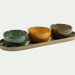 Vaisselle Petit Déjeuner|Coupelle*alinea Coupelle apéritive en grès D8,5cm - mousse Vert