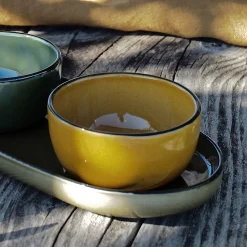 Vaisselle Petit Déjeuner|Coupelle*alinea Coupelle apéritive en grès D8,5cm - Jaune