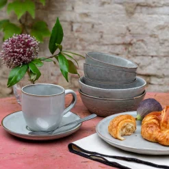 Vaisselle Petit Déjeuner|Coupelle*alinea Coupelle en grès avec liseré doré D11cm - Vert