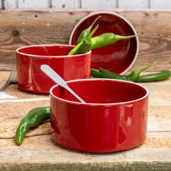 Vaisselle Petit Déjeuner|Coupelle*alinea Coupelle en grès D15cm - Rouge