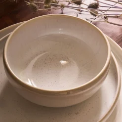 Vaisselle Petit Déjeuner|Coupelle*alinea Coupelle en grès moucheté D14,7cm - Blanc