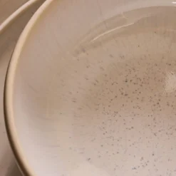 Vaisselle Petit Déjeuner|Coupelle*alinea Coupelle en grès moucheté D14,7cm - Blanc