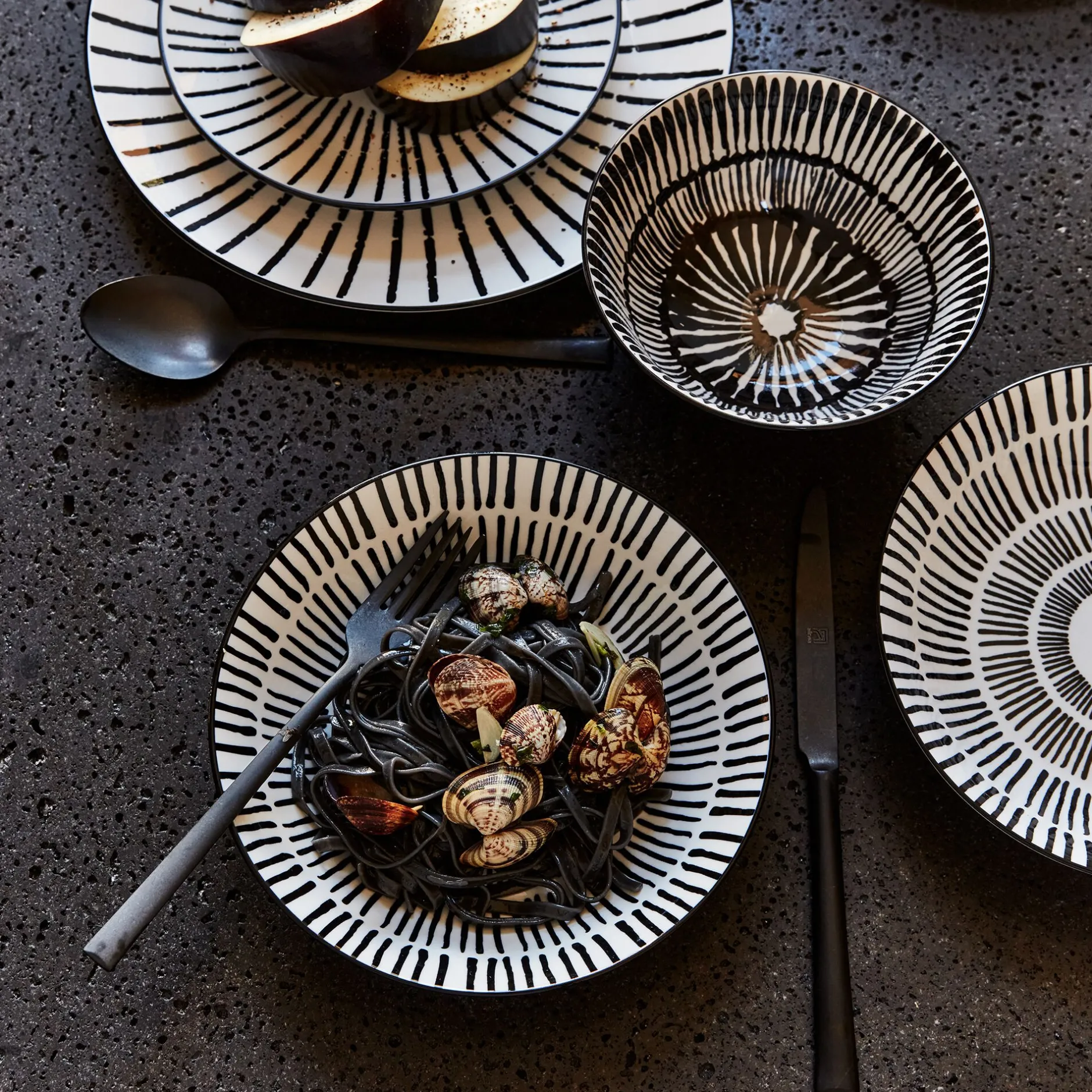 Vaisselle Petit Déjeuner|Coupelle*alinea Coupelle en porcelaine D15,5cm - Noir