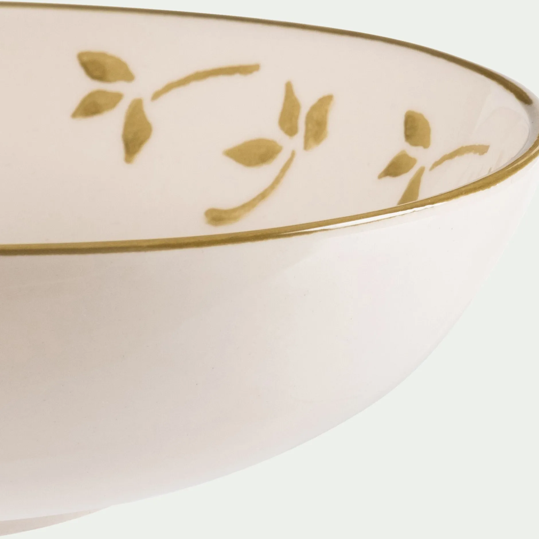 Vaisselle Petit Déjeuner|Coupelle*alinea Coupelle motif floral en faïence D16cm - Blanc