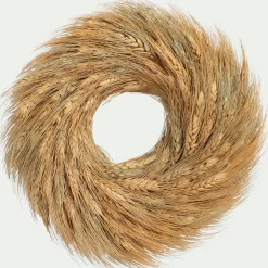 Couronne De Noël*alinea Couronne de Noël en épis de blé D27cm - Naturel