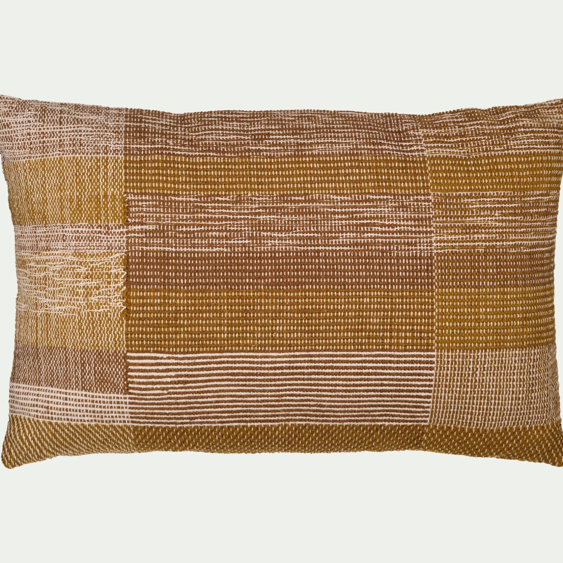 Coussin*alinea Coussin à motifs tissés en coton 40x60cm - brun Marron