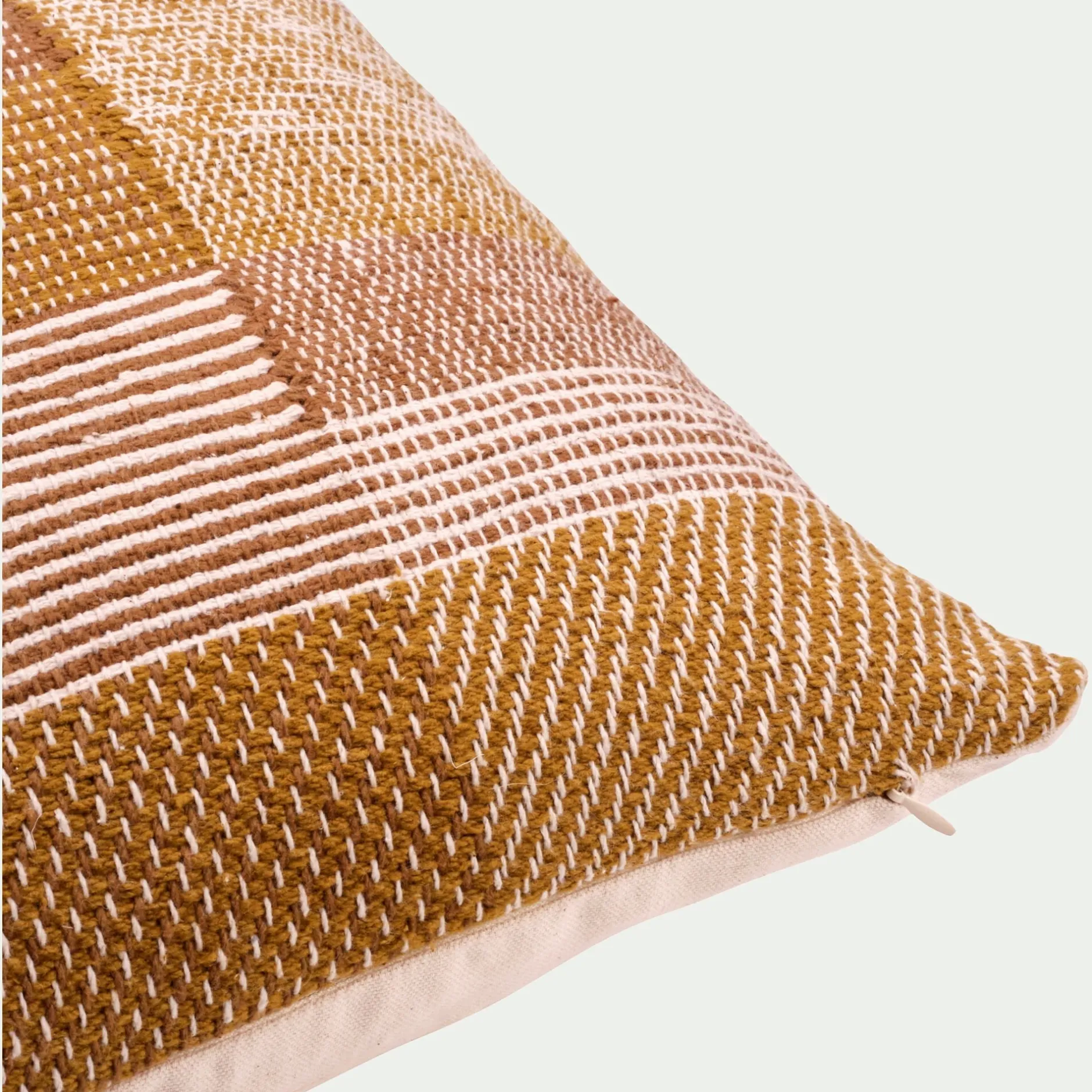 Coussin*alinea Coussin à motifs tissés en coton 40x60cm - brun Marron