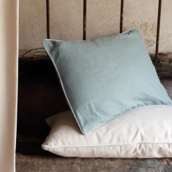 Coussin*alinea Coussin à passepoil bicolore en coton 30x50cm - calaluna Bleu