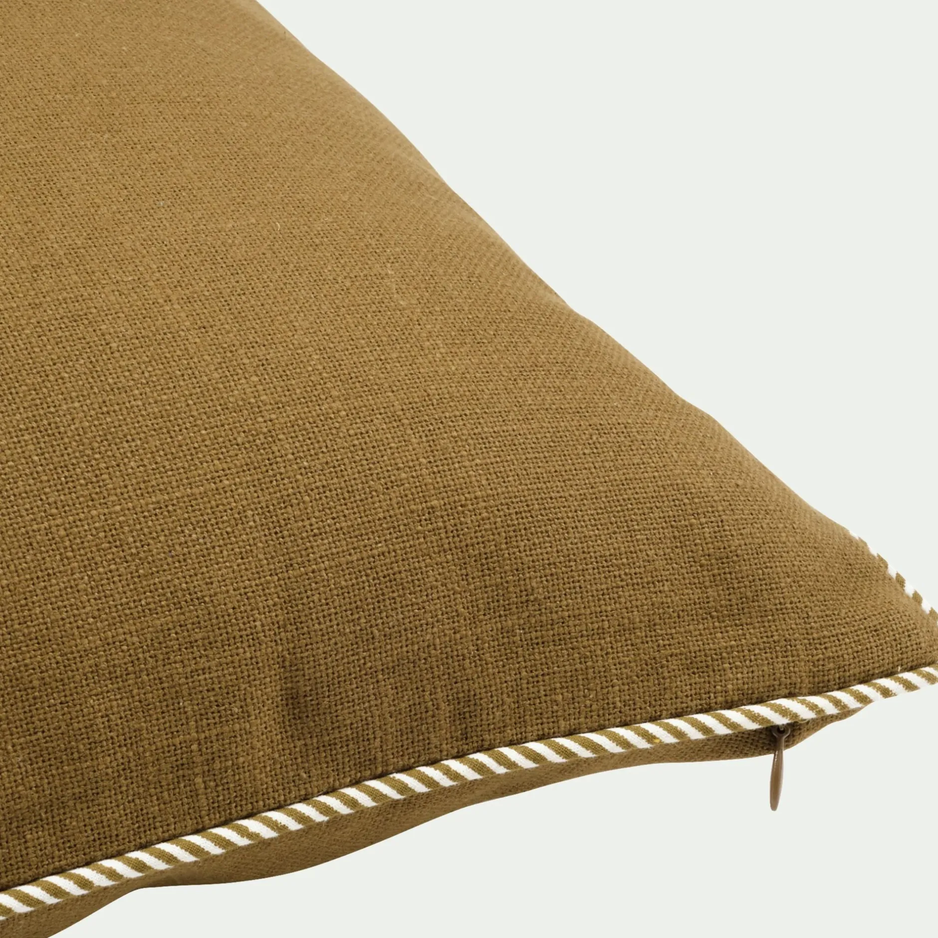 Coussin*alinea Coussin à passepoil bicolore en coton 30x50cm - mousse Vert