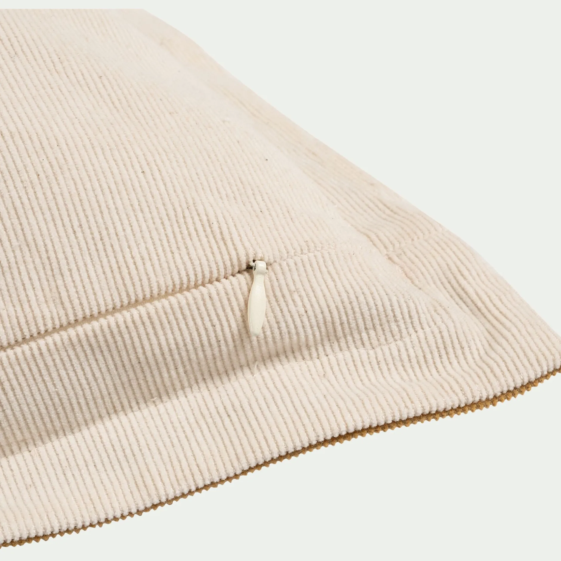 Coussin*alinea Coussin bicolore en velours côtelé 45x45cm - sable Beige
