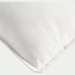Coussin*alinea Coussin brodé en coton 30x50cm - écru Blanc