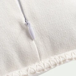 Coussin*alinea Coussin brodé en coton 30x50cm - écru Blanc