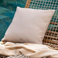 Coussin Exterieur*alinea Coussin de jardin en tissu - sable 45x45cm Beige