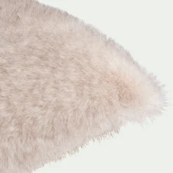 Coussin*alinea Coussin effet fourrure 45x45cm - Blanc