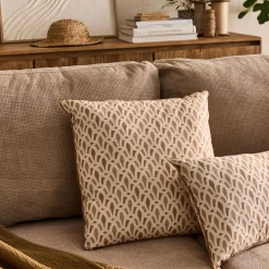 Coussin*alinea Coussin en coton à motif 45x45cm - Beige