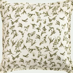 Coussin*alinea Coussin en coton à motif fleurs 45x45cm - Vert