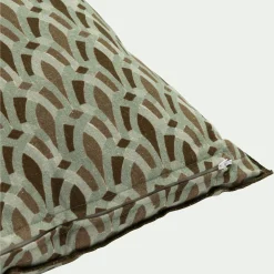 Coussin*alinea Coussin en coton à motif 45x45cm - Vert