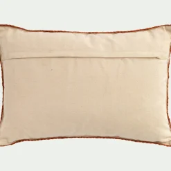 Coussin*alinea coussin en jute avec finition liseré 40x60cm - Naturel