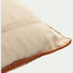 Coussin*alinea coussin en jute avec finition liseré 40x60cm - Naturel