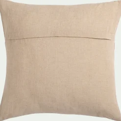 Coussin*alinea Coussin en lin et coton finition liseré 45x45cm - Beige