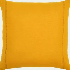Coussin*alinea Coussin en lin et coton finition liseré 45x45cm - argan Jaune