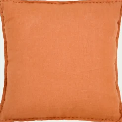 Coussin*alinea Coussin en lin lavé 45x45cm - brun rustrel Marron