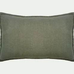 Coussin*alinea Coussin en lin lavé 40x60cm - cèdre Vert
