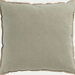 Coussin*alinea Coussin en lin 45x45cm - olivier Vert
